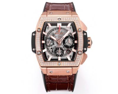 Hublot big bang unico transparent Gold Resin with diamond diameter 45mm Watch